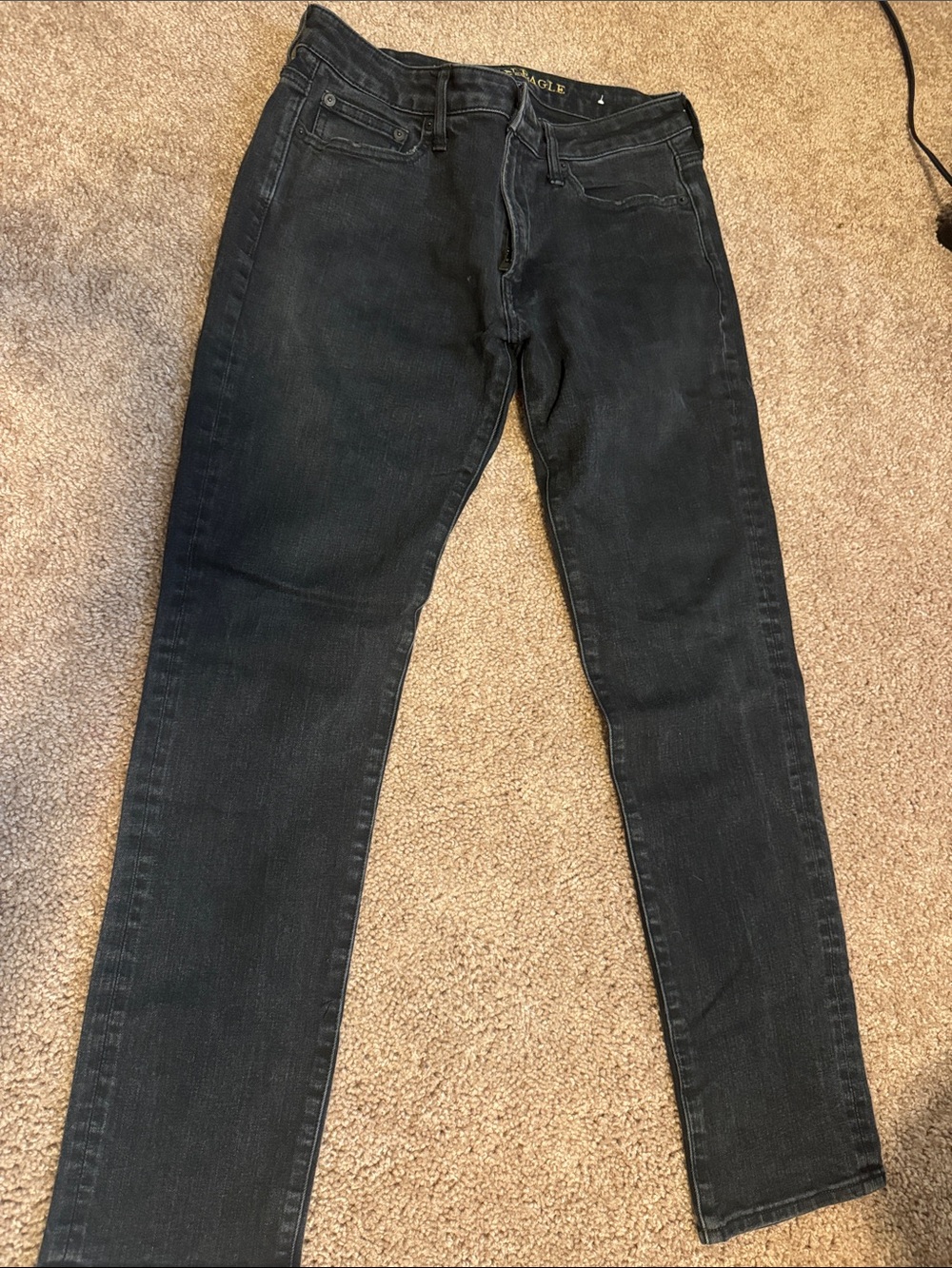 American Eagle Outfitters Men's Slim Black Jeans